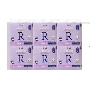라엘 유기농 순면커버 입는오버나이트 (M/L) 8개입 6팩