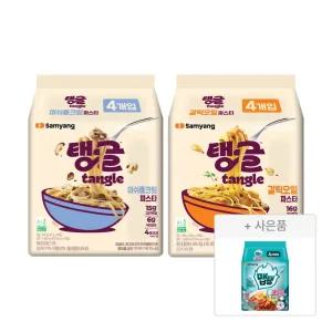 [최종 11,500]삼양 탱글 단백질파스타 머쉬룸크림 4입 + 갈릭오일 4입 (+맵탱 비빔면