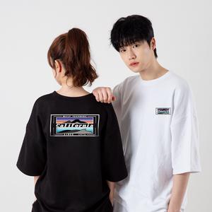 캘리포니아 클래식 반팔티 색상 2종 상의 오버핏 루즈핏 캐주얼 커플티 남자 여자 남녀