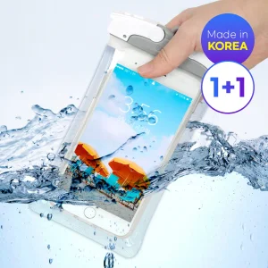 [1개+1개] 국내생산 방수팩 다용도/스마트폰용 라운드팩 하드락 스마트폰 터치 방수팩
