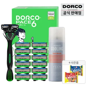 (20%즉할) 도루코 페이스6 면도기 풀세트2호+증정(진라면2봉)/호환가능/6중날