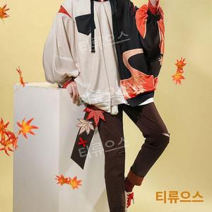 원신 카즈하 코스프레 후드티 사복 의상 맨투맨 티류으스