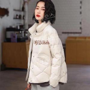 오리털 퀼팅 여성 경량패딩 다운점퍼 숏패딩 덕다운 의류 가을 겨울 코트 티류으스