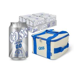 카스 프레시 0.0 355ml 24캔(쿨러백 1개)