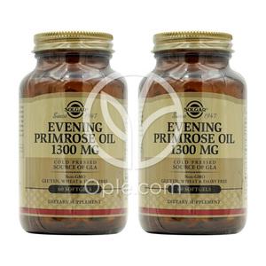 2개 솔가 달맞이꽃 종자유 1300 mg GLA 감마리놀렌산 60 소프트젤 PMS 여성 영양제 So