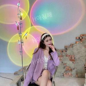 거실 조명 테이블 스탠드 선셋 램프 무지개 무드등