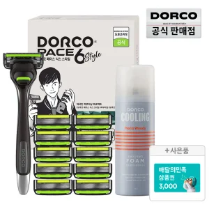 (20%즉할+증정) 도루코 페이스6스타일 면도기 풀세트2호+증정(배민3천원)/6중날/호환가