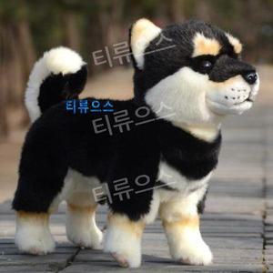 티류으스 쿠로시바 봉제인형 블랙탄 시바견인형 애착인형 검은