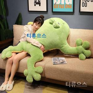 스푸핑 개구리 바디필로우 안고자는 대형 쿠션 롱쿠션 티류으스