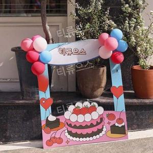 포토 프레임 생일파티 이벤트 휴대용 장식 기념일 여행 소품 인스타 사진 티류으스
