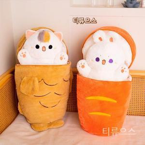 붕어빵 고양이 당근 토끼 인형 수면 베개 티류으스