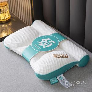 곧추배게 경추베개 케어 견인 베개 기 베개 2개 티류으스