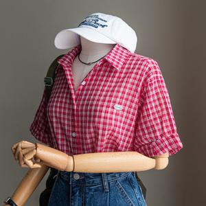 (안나앤모드) trolley 롤업 요루 체크 셔츠[셔츠DV559]