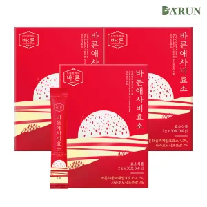 [바른] 저분자 유기산 애플사이다 비니거 애사비 효소 30포x3박스(총 90포)