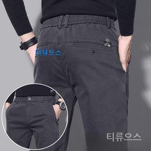 티류으스 봄 신상 남성용 슬림핏 스트레이트 캐주얼 바지 빅사이즈