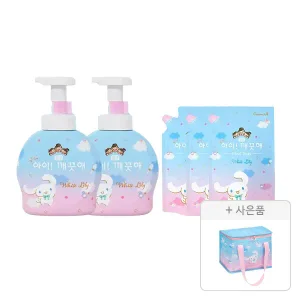 아이깨끗해×시나모롤 화이트릴리향 490ml, 2개 + 450ml, 3개 + 증정 (시나모롤 보냉백