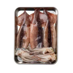 [최종 19,600원] 쫄깃하고 맛있는 깔끔 손질오징어 500g 5마리, 2팩