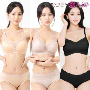 [비너스 비비안] 전상품 노와이어 브라 팬티 세트 스포츠 탑 여성 속옷 심리스 빅사이