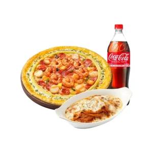 피자헛 씨푸드킹 리치골드 L+리치치즈파스타+콜라 1.25L