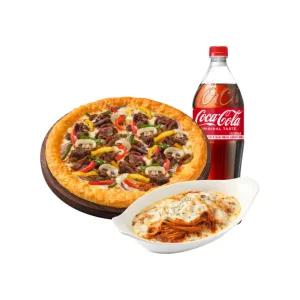 피자헛 직화불고기 치즈크러스트 골드 L+리치치즈파스타+콜라 1.25L