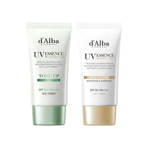 [달바][교차] 그린 톤업 선크림50ml+수퍼 모이스처 선크림 50ml