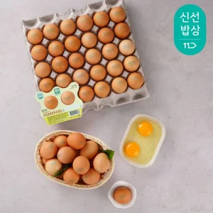 [품질보장] 난각번호1번 방사 유정란 40구