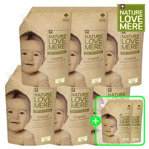 아기세탁세제 1300ml 리필형 3팩+3팩+(GIFT)세제 500ml 리필 2팩더 총 8팩[향선택가능