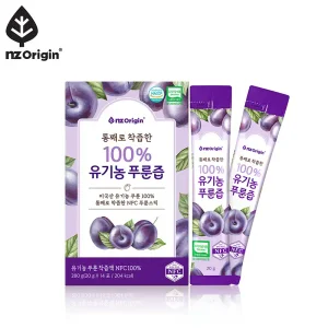 [내일도착] [엔젯오리진] 통째로 착즙한 100% 유기농 푸룬즙 14포 X 1박스 (총 14회분