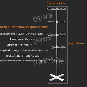 목도리모자 장식품 소품거치대 노점진열대 받침대 행거 회전 스탠드형 티류으스