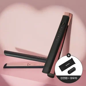 [JMW 본사직영] 플랫핑크 슬림핏 세라믹 코팅열판 프리볼트 판고데기 SW3A01MA+안전캡