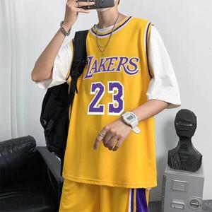 LA 레이커스 농구복 속건 헐렁 NBA 유니폼 세트 /23번 르브론 제임스