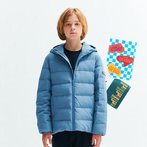 [오션스카이] [2color] 공용 경량 후드 덕다운 점퍼