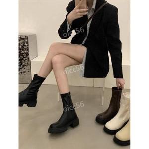 엄마친구아들 정소민 부츠 키높이 통굽 슬림 앵글 신발 워커