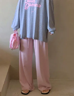 마카롱 찰랑찰랑 와이드 밴딩 팬츠 (3color)