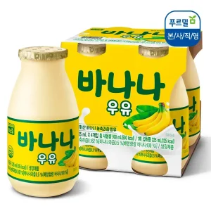 [내일도착]푸르밀 생과즙 바나나우유 225ml, 16개