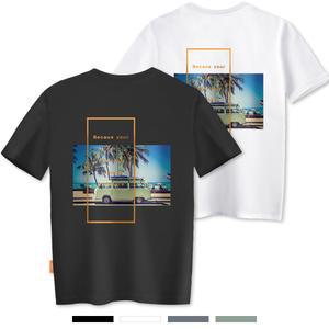 엘라모 바캉스 반팔 티셔츠 남녀공용 빅사이즈 S~4XL