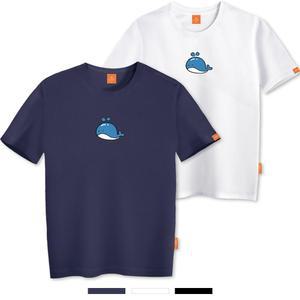 엘라모 빅고래 반팔 티셔츠 남녀공용 빅사이즈 S~4XL