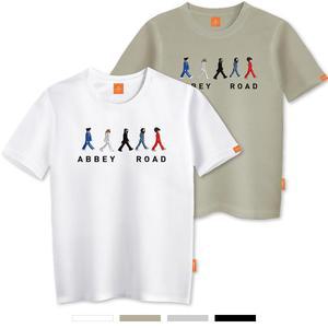 엘라모 프렌드 반팔 티셔츠 남녀공용 빅사이즈 S~4XL