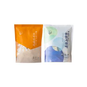 창억 호박인절미 500g*1팩 + 한입기정떡 400g*1팩