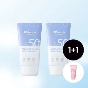[2pack]유브이 마스터 아쿠아 쿨링 선크림 50ml+모찌 팩투폼 20ml