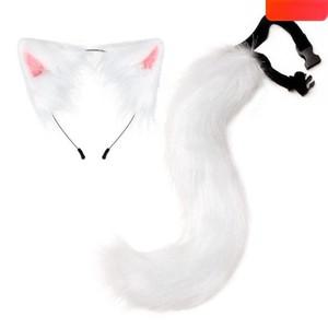 고양이 꼬리 머리띠  구미호 귀 코스프레 코스튬 할로윈 파티용품