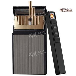 담배 라이터 겸용 일체형 여성 슬림 20Pcs 용량 금속 100mm 상자 방수 티류으스