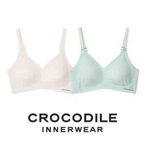 [크로커다일] 감탄브라 소프트핏 쉘론 후크형 브라2종 오트밀 소프트민트 CDWBR5M1315