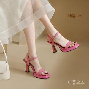 꽃소담 여성 가보시2cm 하이힐9cm 스트랩샌들 티류으스