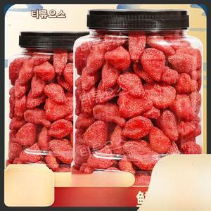 가미식품 말린 딸기 500g 마른 건조 건딸기 과일 티류으스