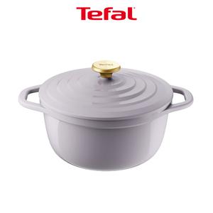 테팔 인덕션 세라믹 에어 주물냄비 프렌치라벤더 24cm