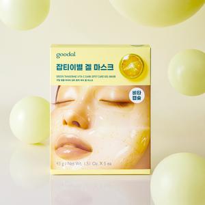 구달 청귤 비타C 잡티흔적케어 겔 마스크 기획세트 5매