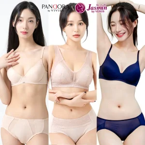 [비너스 비비안] 전상품 노와이어 브라 팬티 세트 스포츠 탑 여성 속옷 심리스 빅사이