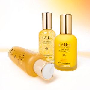 [달바][로션ver/달바 비타 토닝 3종] 토너180ml+캡슐세럼100ml+세럼로션100ml