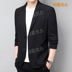 남성 여름 자켓 정장 상의 오피스룩 쿨 마이 패션 버튼 롤업 0726 티류으스